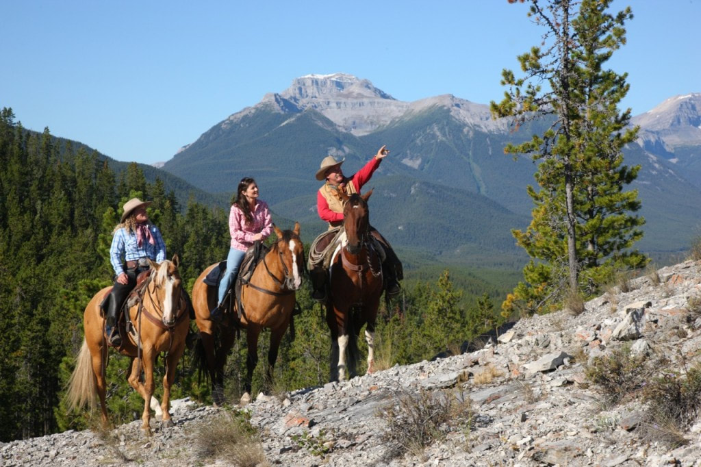 horseback riding in Banff National Park