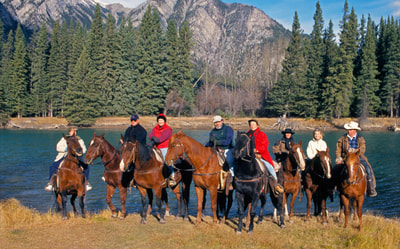 Explore the Canadian Rockies on Horseback at The Crossing Resort